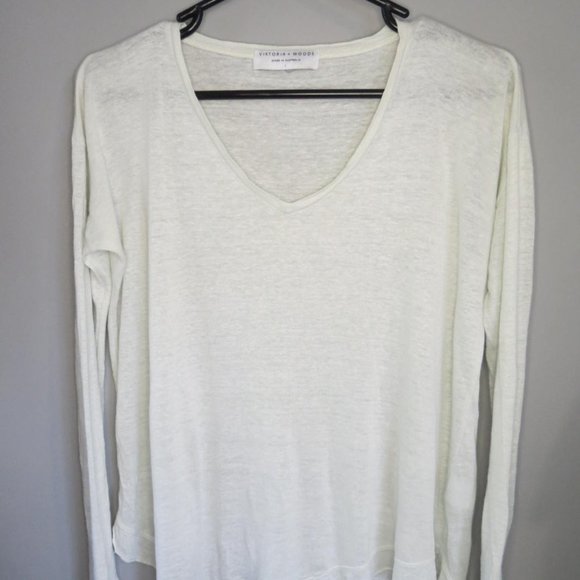 VIKTORIA & WOODS - LINEN TEE - SIZE 1 - Picture 2 of 6